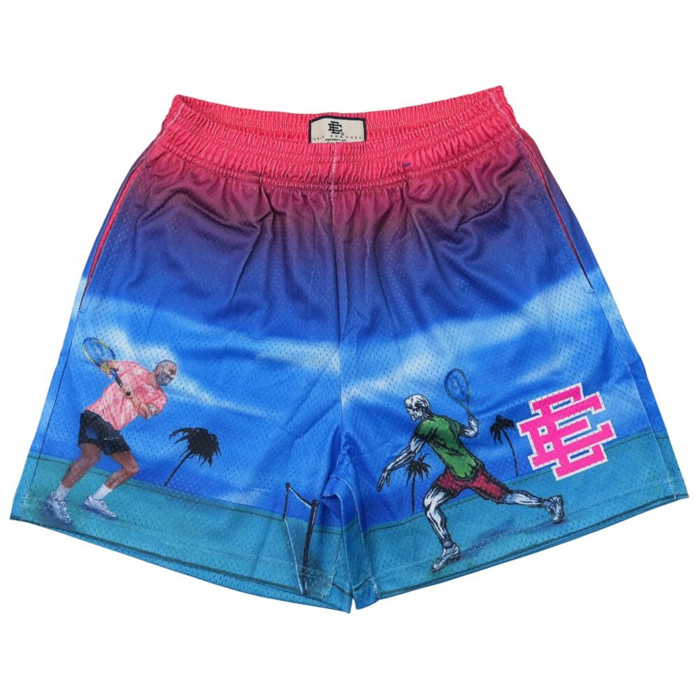 Eric Emanuel EE x Warren Lotos III Shorts Blue Pink